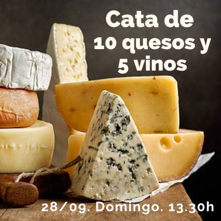 Cata de 10 Quesos y 5 Vinos.