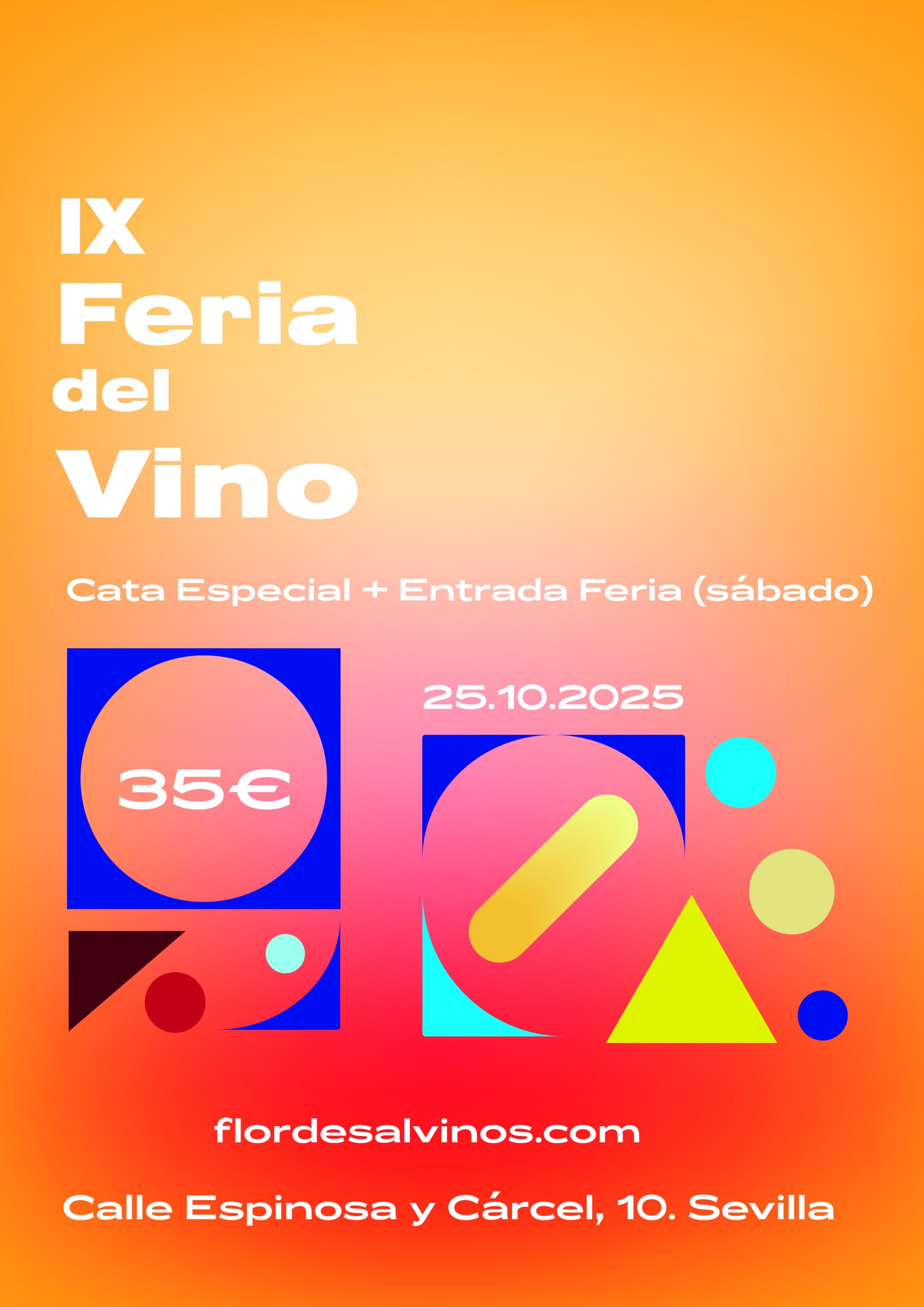 25 Octubre (Sáb) - FERIA DEL VINO + CATA ESPECIAL - 11:15h